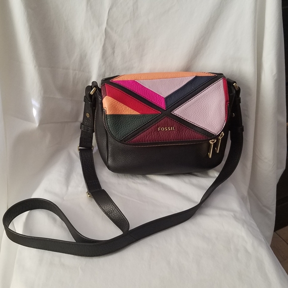 Fossil Handbags - Fossil Preston small flap crossbody multicolored